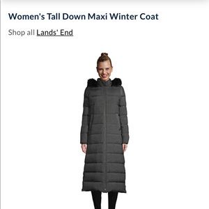Lands End Full Length Down Coat